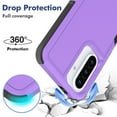 thumbnail image 2 of Decase for Samsung Galaxy A36 5G Case, Shockproof Heavy Duty Hybrid Protection Hard PC Shell Flexible TPU Bumper, Military Grade Drop Proof Durable Protective Case with Screen Protector,Purple, 2 of 5