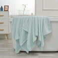 thumbnail image 4 of Mint Green Lightweight Highly Absorbent Bath Towel For Bathroom And Beach Use Made Of Polyester Fabric Measuring 55.1X27.5 Inches With Quick Dry Feature, 4 of 7