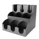 thumbnail image 2 of Organizador de tazas y tapas de acero inoxidable con 9 compartimentos, dispensador vertical de tazas de café y soporte para tapas para mostrador de estación de café., 2 of 14