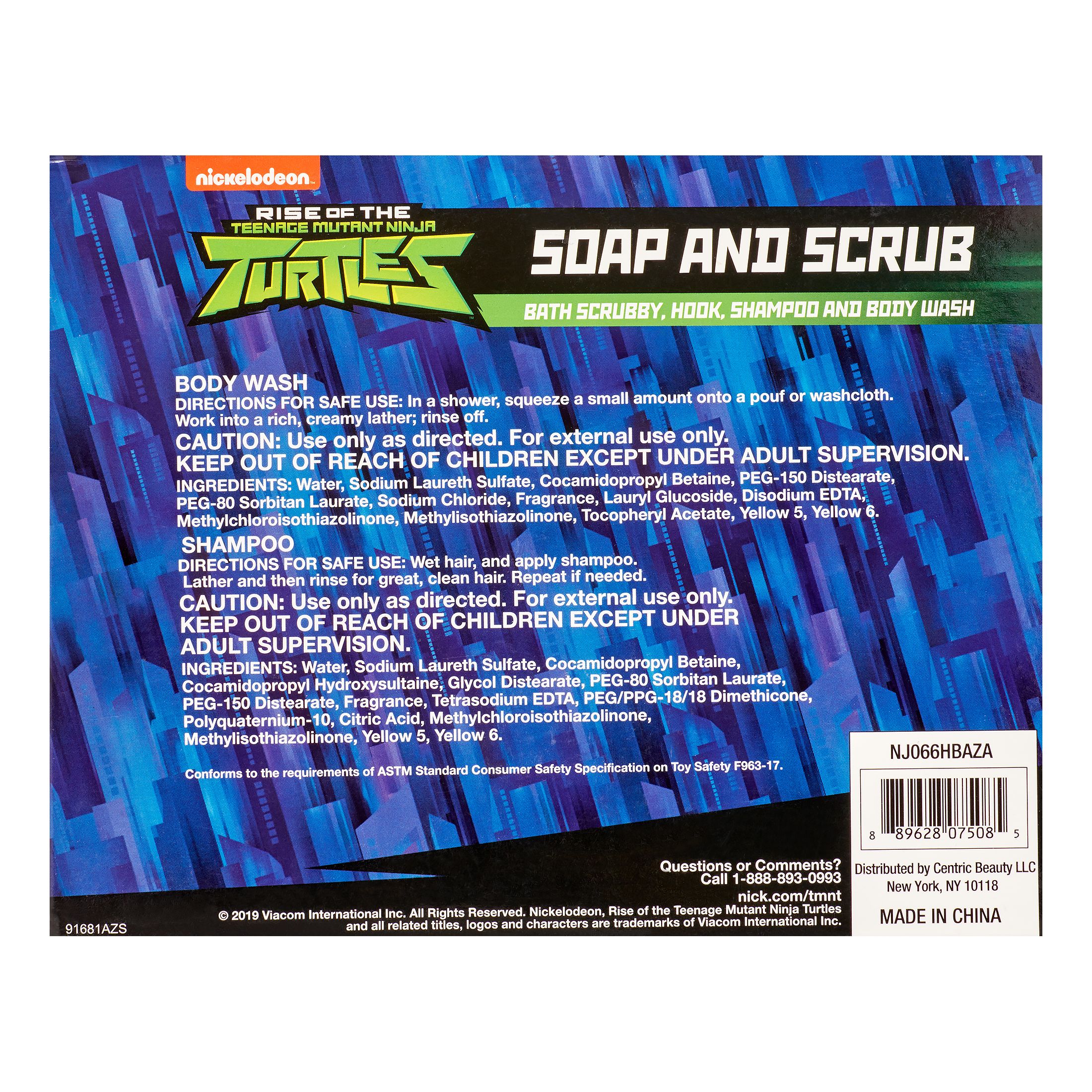 Teenage Mutant Ninja Turtles 4-Piece Soap and Scrub Body Wash and Shampoo Set - image 4 of 5