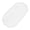 White, variant on Oval Serving Tray, Reusable Durable Plastic Tray Food Tray, Serving Platters and Trays for Home Party Livingroom Tabletop Restaurant Entertaining Appetizer Snack Dessert, 1Pc(White,9.4x5")