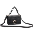 thumbnail image 1 of Bolso pequeño - Bolso bandolera acolchado para mujer - Bolso de mano con cadena para mujernegro, 1 of 1