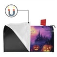 thumbnail image 2 of Halloween Castle Evil Pumpkin Purple Spooky Mailbox Cover,Magnetic 21x25.5 Inch Mailboxwrap Water Proof Reusable Halloween Box Wraps for Garden Outdoor Decorative, 2 of 4