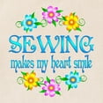 thumbnail image 2 of CafePress - Sewing Smiles Tote Bag - Unisex Canvas Tote Bag, Beige, 1-Piece, 2 of 6