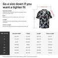 thumbnail image 5 of Goofa Flower Printed Men's Casual Short-sleeved Shirt,Lightweight Breathable Button-down,Summer Casual men's top,Versatile Fashion shirt-Medium, 5 of 7