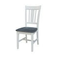 thumbnail image 5 of 42" Round Solid Wood Dual Drop Leaf Table with 4 Chairs in White/Heather Gray, 5 of 8