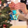 thumbnail image 3 of 26 Letters Cute Animal Baby Christmas Acrylic Tree Decoration Pendant Car Holiday Ornament Hangs, 3 of 3