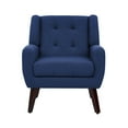 thumbnail image 4 of UIXE Modern Accent Chair Set of 2 Indoor Upholstered Armchair for Living Room, Comfy Arm Chair Single Sofa, Blue, 4 of 6