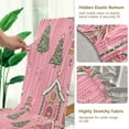 thumbnail image 5 of Yayeee 4 Pack Dining Chair Covers Stretch Parson Chairs Slipcovers Seat Protector, Pink Gingerbread House, 5 of 6