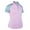Light Pink/Fairest Jade, variant on Monterey Club Women's Botanical Print Contrast Golf Golf Polo Shirt #2608