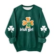 thumbnail image 2 of hengsof Chandail de Mode pour Enfants pour la Saint-Patrick, Chandail Graphique à Manches Longues et Col Rond pour les Festivités, Âges 1 à 13 Ans, 2 of 5