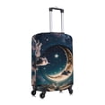 thumbnail image 3 of Fotbe Artistic Starry Sky Moon Book Luggage Cover Protector,Suitcase Protector,Scratch and Dirt Resistant,Fits 18-32 Inch Luggage-Large, 3 of 9