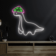 thumbnail image 3 of C-craft Dinosaur With Mushroom Hat Neon Sign Kids Room Decor Lights for Bedroom, 3 of 5