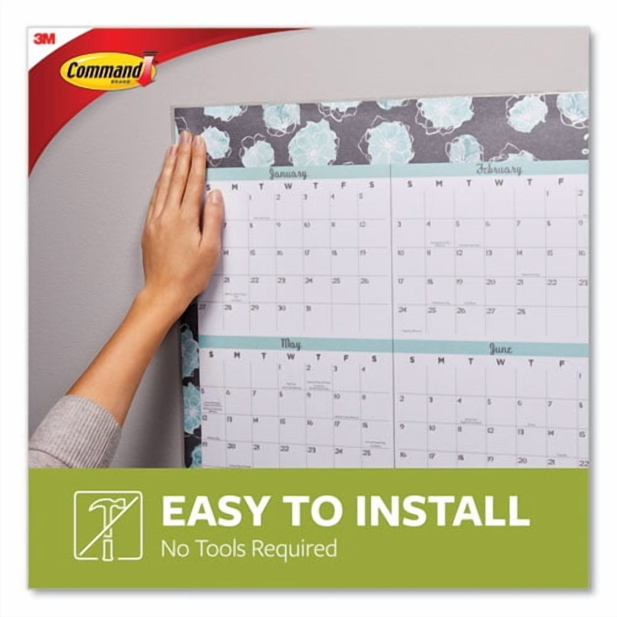 Poster Strips, Removable, Holds Up To 1 Lb Per Pair, Small, 0.63 X 1.75, White, 104/pack | Bundle of 10