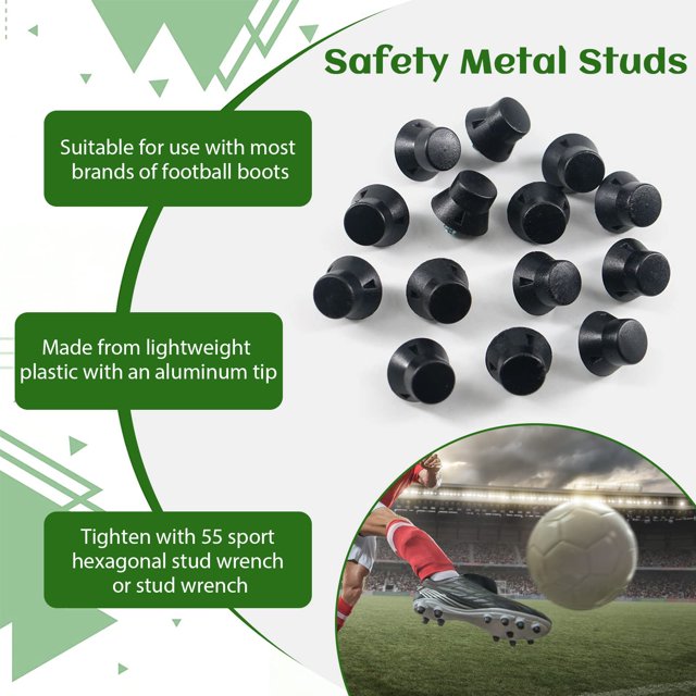 Decodeary 12pcs/set Anti-slip Football Shoe Spikes Durable And Easy To For Various Shoe Types Football Studs 1Set