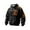A-Black341, variant on Quilted Men's Hoodies Leather Blend Half-Zip Tactical Top Fall Winter Outdoor Athletic Hoodie