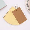thumbnail image 4 of Dusknt Creative Sticky Note Iron Ring Small Notebook Portable Yellow, Home & Garden, Sticky Note50 Sheets Of 9.4Cmx5Cm Blank Page Kraft Paper Notebook Study Card Portable Notepad Diy Notebook, 4 of 9