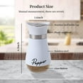 thumbnail image 3 of ACDANC Salt and Pepper Shakers,Clean Glass Spice Jar,Visible Spice Level Easy Monitoring Powdered Sugar Shaker Duster,Blue, 3 of 4