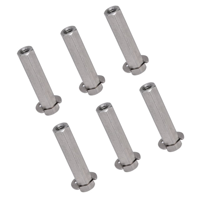 Eje hexagonal pieza de transmisión de barra ANGGREK Acero inoxidable con clip de seguridad para TETRIX