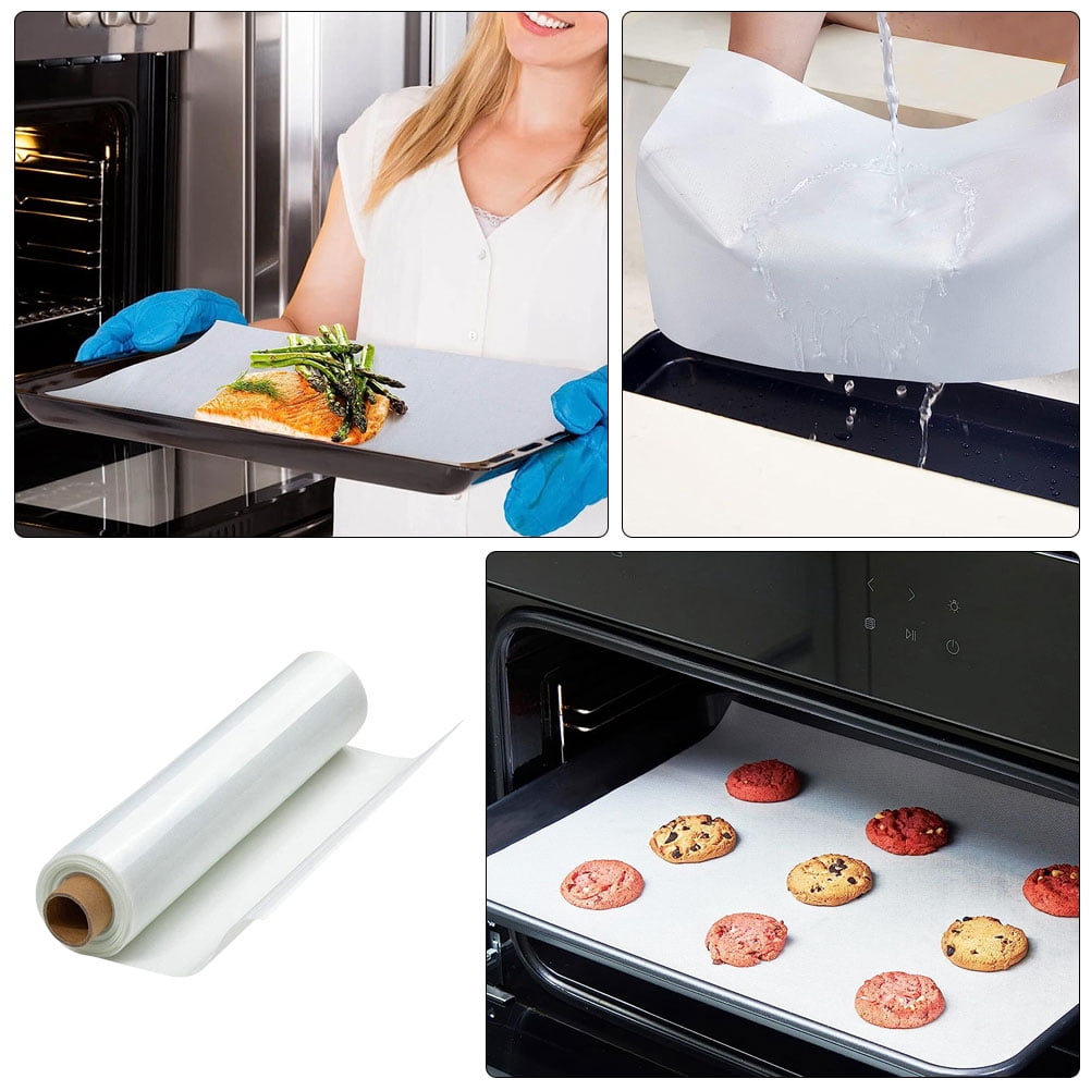 TABLZONE Silicone Dessert Baking Mat Non-Stick White Baking Sheet for Oven and Microwave 1 Piece