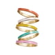 thumbnail image 2 of Juego De 5 Anillos Apilables De Bandas Coloridas Simples, Anillo De Aleación Simple Multicolor Para Mujeres, Niñas, Adolescentes, Conjuntos De Anillos Bohemios Para Nudillos Minnieouse AP006768-01, 2 of 6