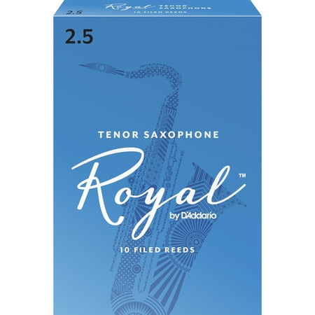 Royal by D'Addario Tenor Sax Reeds, Strength 2.5, (Best Tenor Sax Reeds)
