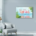 thumbnail image 3 of Trademark Fine Art 'Flamingos And Leaves' Canvas Art by Marietta Cohen Art And Design, 3 of 3