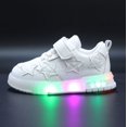 thumbnail image 6 of siilsaa Girls Slip On Sneakers Shoes for Girls Kids Children Tennis Sports Gym Running Sneakers White,10.5, 6 of 9