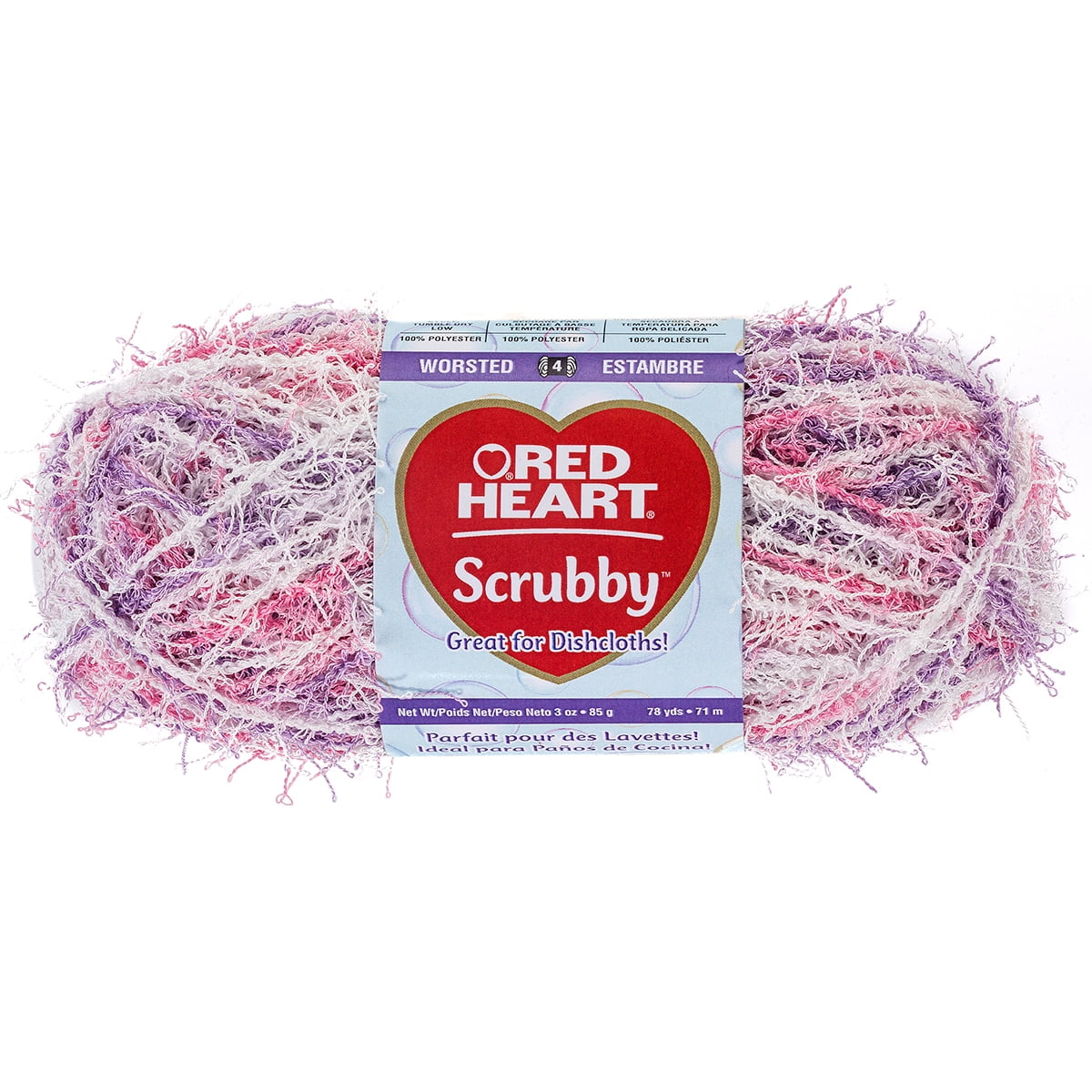 Red Heart Scrubby Yarn, Blossom