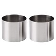 thumbnail image 1 of DNHCLL 2 Pcs Moule à Mousse Rond Sans Couture 5CM Diamètre 2 Pouces en Acier Inoxydable pour Gâteau Découpe de Biscuits, 1 of 1