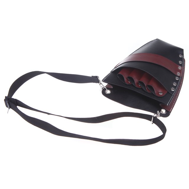 Tijera de cuero PU para peluquería, funda, soporte, funda, bolsa, cintura Labymos Bolsa al aire libre