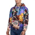 thumbnail image 4 of Demon Slayer Trendy Cartoon Men'S Fleece Hooded Hoodie, hoodies for women men with pockets,Fall Fashion 2025 Pullover Sweaters Winter Clothes, 4 of 9