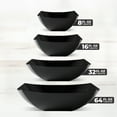 thumbnail image 6 of Posh Setting Square Plastic Serving Bowls, Medium Black Plastic Bowls for Salad, Disposable Serving Bowls for Party, Snack, Buffet, Chips, or Salad Bowl, Heavy Duty - 4 Pack [Black], 6 of 6