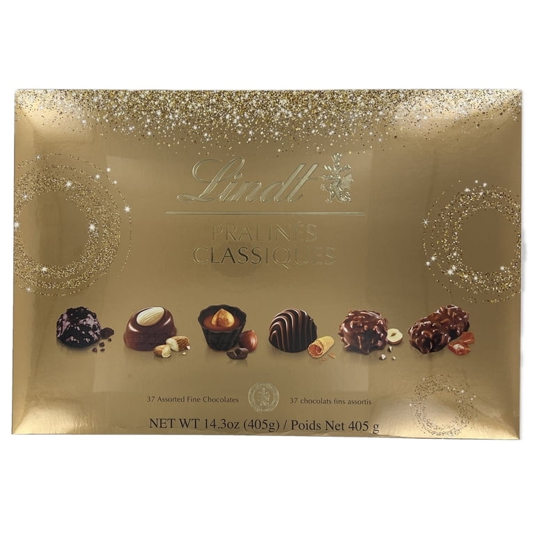 Lindt リンツ Pralines 600g (200g x 3箱) Lindt Pralines Classiques Assorted Fine Chocolates, 37 Count (14.3