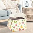thumbnail image 5 of Kiwi Strawberries Melons Leaves Foldable Storage Bin with Lid and Handle Collapsible Storage Box 16.5 x 12.6 x 11.8 inches, 5 of 7