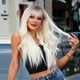 thumbnail image 4 of Fiudx Peluca Larga y Rizada con Flequillo para Mujer, Sintética, Natural, Dispersable En Varios Colores, para Uso Diario, Fiestas y Cosplay, Suave., 4 of 7