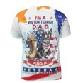 thumbnail image 2 of I'm a Boston Terrier Dad and a Veteran, Nothing Scares me Happy Father's Day All Over Print 3D Shirt Unisex Merch Gentleman Dog Lover Gifts - 00006, 2 of 6