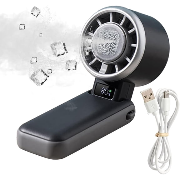 Portable Handheld Fan, 5 Speeds 3600mAh Rechargeable Mini Fan for Travel Office