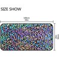thumbnail image 3 of SKYSONIC Blue Purple Leopard Spots Pattern Kitchen Mats Washable Long Floor Runner Rug Non-Slip Fatigue Area Rugs Absorbent Doormat Cushioned for Farmhouse Home Bath Indoor Outdoor Decor 39x20 in, 3 of 7