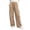 Khaki, variant on Hurxie Womens High Waist Cargo Pants Y2K Wide Leg Baggy Hiking Pants Lightweight Elastic Waist Trousers with Pockets