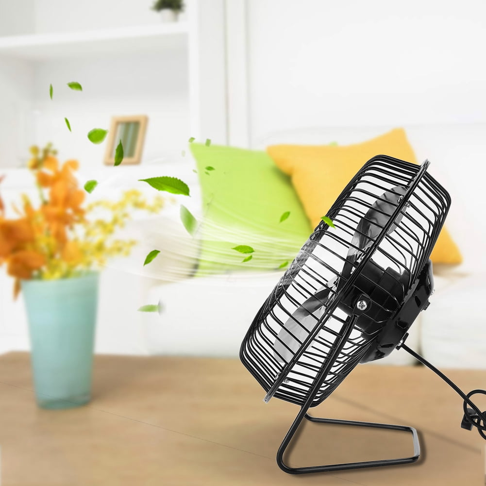 Air Circulator Fan,USB Charging Solar Panel Powered Mini Table Fan for Gardens Home Travelling Fishing,Black