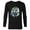 Black, variant on Marvel Avengers Assemble Team Full Color - Long Sleeve T-Shirt for Men - Customized-White