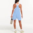 thumbnail image 7 of CQONEPT Summer Jumpsuits for Womens Casual Loose Fit Sleeveless Shorts Leisure Trendy Rompers with Pockets Light Blue 2XL, 7 of 7