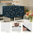 thumbnail image 6 of TSOVTHRID Dragonfly Floral Black Print Microwave Oven Dust Cover Oil-Proof Microwave Oven Cloth Cover Universal Case Protections Protector with Handle, 18.25"W x 14.5"D x 11"H, S, 6 of 7