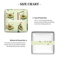 thumbnail image 5 of Lsque Avocado for Exercise Printed Tissue Box Cover Holder, Facial Paper Organizer Dispenser,Square with Bottom Belt, PVC Leather Decorative Organizer, 5 of 8