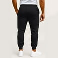 thumbnail image 4 of Mens Baggy Joggers Casual Drawstring Waist, Heavyweight Sweatpants, Big and Tall Sizes with Pockets for Workout​ Black L, 4 of 4