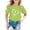 Light Green, variant on WAYUTE Girls Shirts Kids Short Sleeve Top with Cute Heart Print Design Lightweight Tee Soft Blend Shirt Casual Loose Daily Wear,Pink,Size 3 Y-4 Y