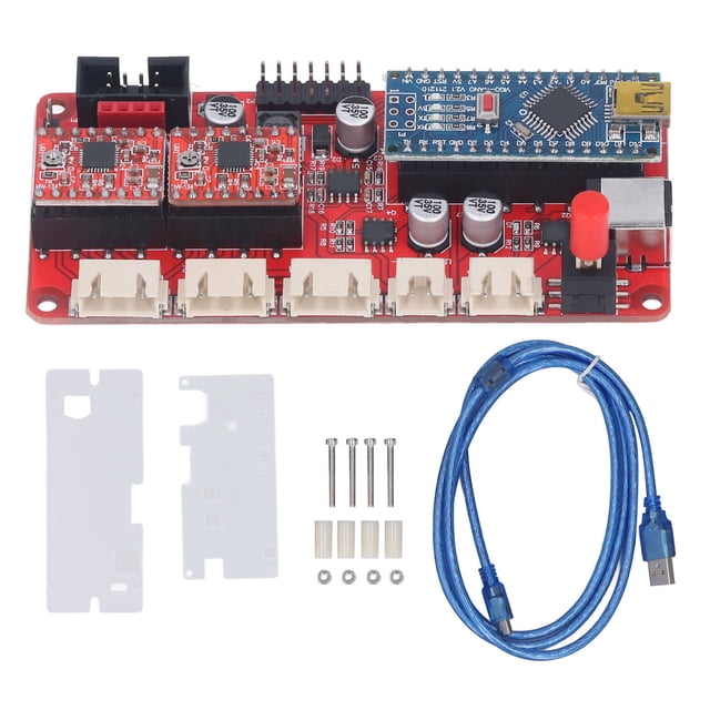 Controlador láser USB, controlador CNC de ejes Y duales con USB a Cable de datos de cabezal T de 5 pines para reemplazar GS13487
