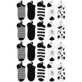 thumbnail image 2 of 5 pares de calcetines tobilleros para niña, creativos, cortos y elegantes, con estampado de vaca, 2 of 6