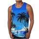 thumbnail image 2 of Camiseta sin mangas de cuello redondo para hombre, blusa informal de verano sin mangas con estampado de cuello redondo para hombre, 2 of 5